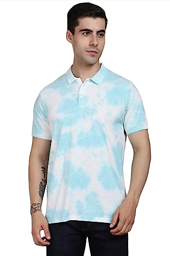 Dennis Lingo - Men's Cotton Tie & Dye Polo Regular Fit T-Shirt