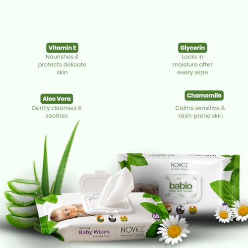 Novel Baby Wet Wipes 72