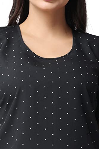 POPWINGS Casual Printed Puff Sleeves