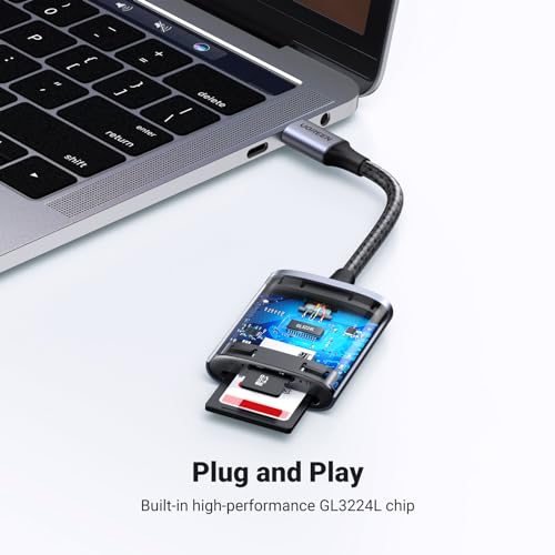 UGREEN USB C SD Card Reader Aluminium with Dual-Slot for Micro SD/SD - Image 4