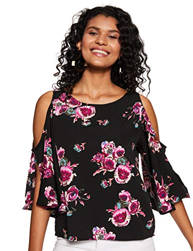 Harpa Round Neck Printed Tops