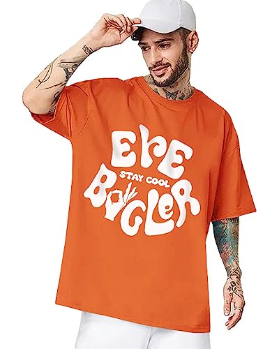Noble Monk Unisex's Letter Print Oversized Fit T-Shirt