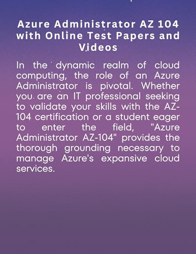 Azure Administrator AZ 104 Certification