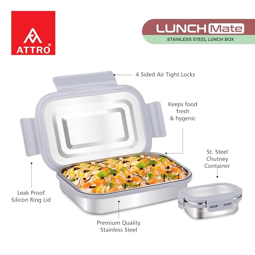 ATTRO Lunchmate Stainless Steel Lunch