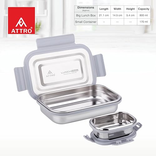 ATTRO Lunchmate Stainless Steel Lunch
