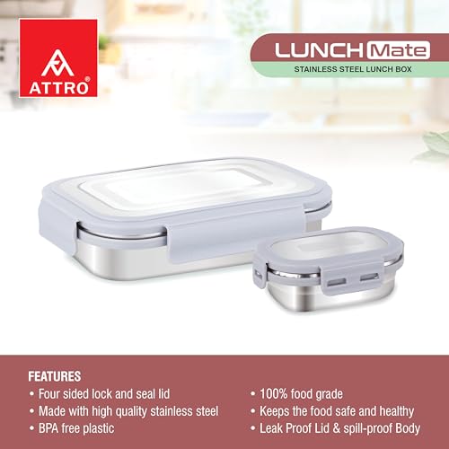 ATTRO Lunchmate Stainless Steel Lunch