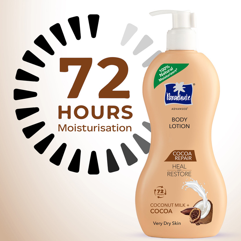 Parachute Advansed Cocoa Repair Body Lotion , Intense Moisture, 4 - Image 3