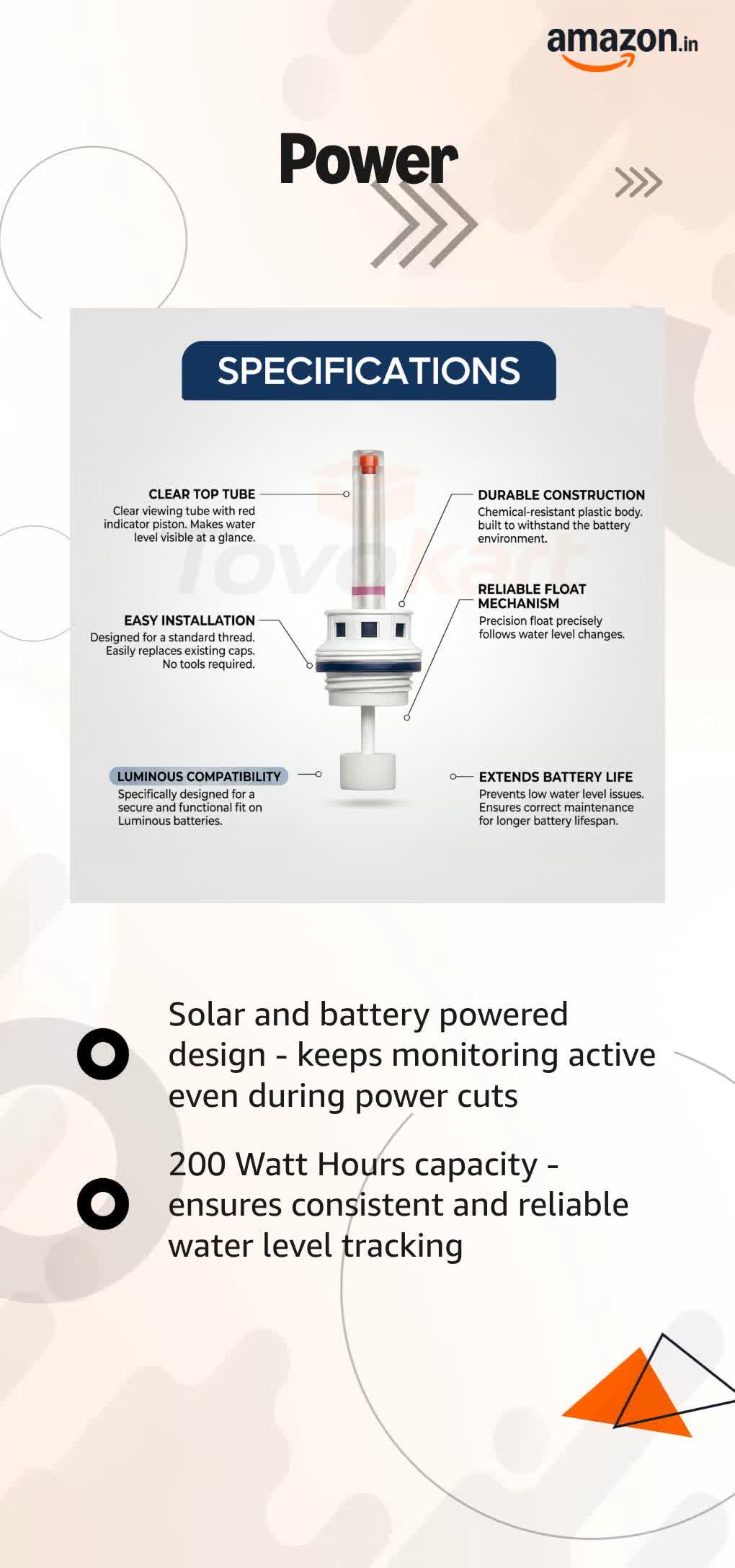 Luminous compatible inverter battery water