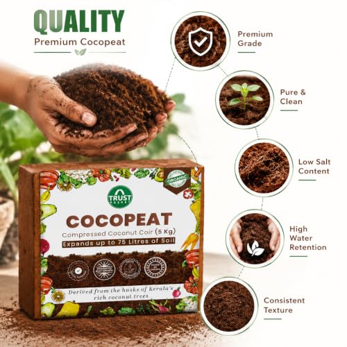 TrustBasket Premium Cocopeat 5kg