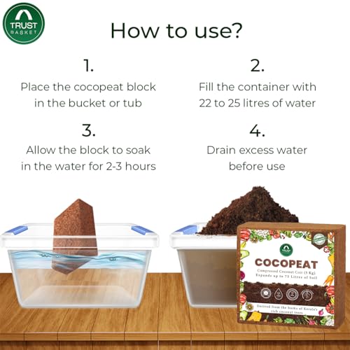 TrustBasket Premium Cocopeat 5kg
