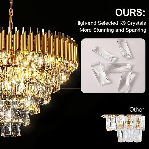 Desidiya Modern Crystal Pendant Light