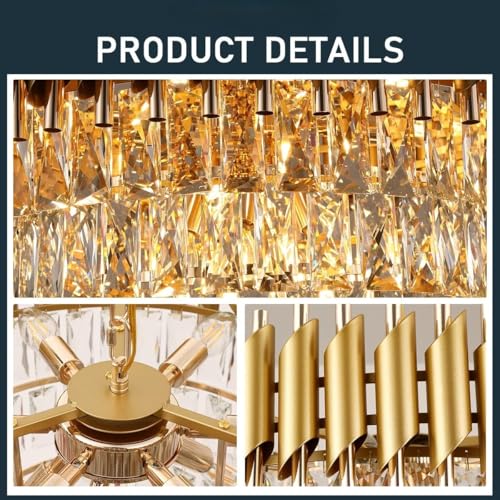 Desidiya Modern Crystal Pendant Light