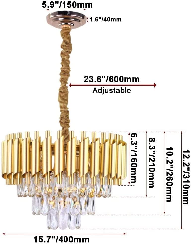 Desidiya Modern Crystal Pendant Light