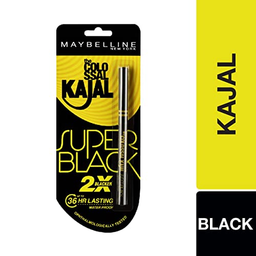 Maybelline New York Colossal Kajal, Super Black - Image 3
