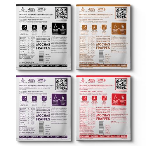 Cocosutra LITE Sugar Free Drinking Chocolate Sachets, 4 x 20g - Image 2