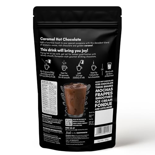 COCOSUTRA Caramel Hot Chocolate Mix, 100 g - Image 3