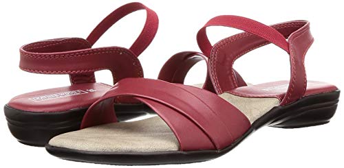 Women's Red Fashion Sandals - 4 UK/India (37 EU)(888474-37) - Image 2