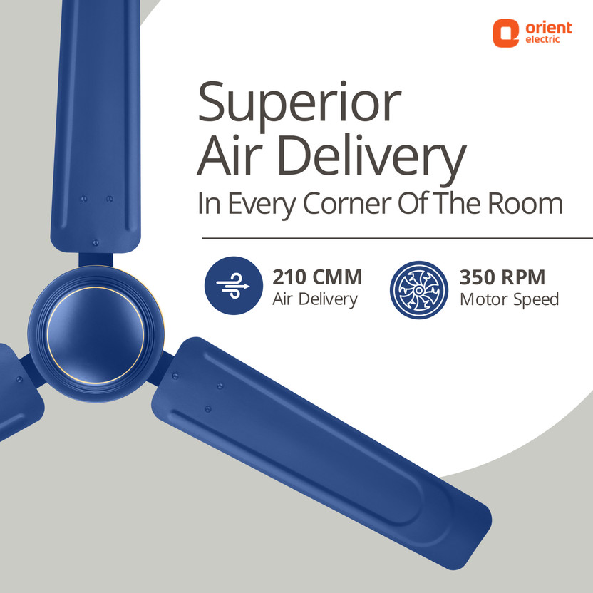 Orient Electric Ujala Air| Rust Resistant | Heavy Motor | BEE-1 S - Image 2
