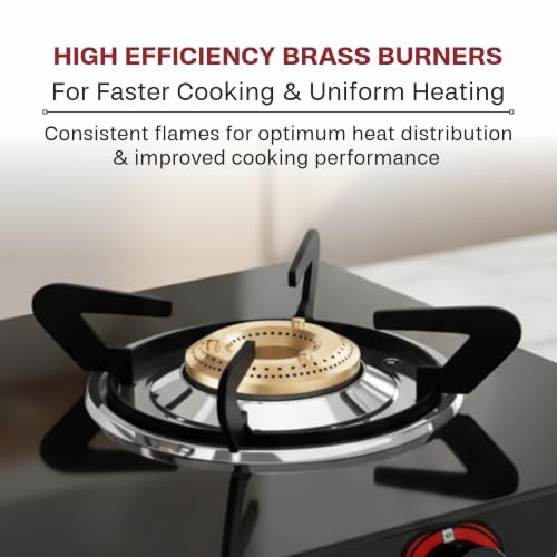 Butterfly Smart 3 Burner Glass Top Gas Stove with Manual Ignition - Image 4