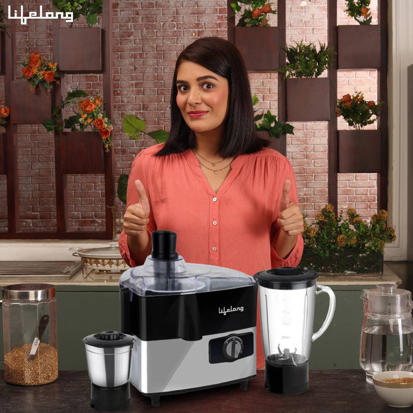 Lifelong Aspire 500 W Mixer Grinder (LLJMG07 | 2 Jars | Black) - Image 5