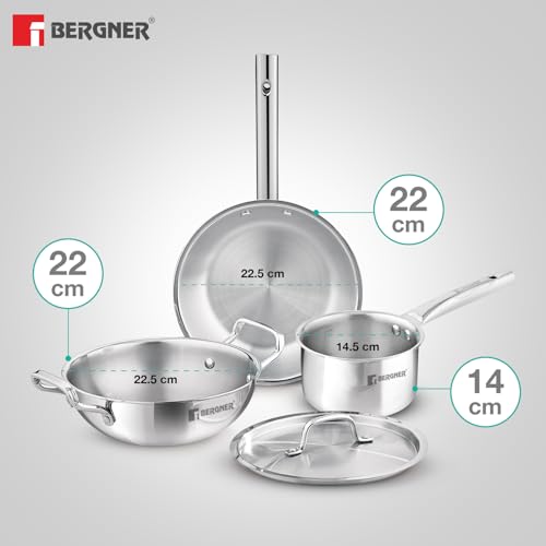 Bergner TriPro 4 Pcs Tri-Ply
