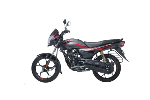 Bajaj Platina 110 Es Drum Motorcycle Black Red Ex-Showroom - Image 5