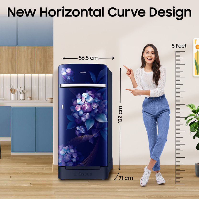 Samsung 189 L Direct Cool Single Door 4 Star Refrigerator with Ba - Image 2