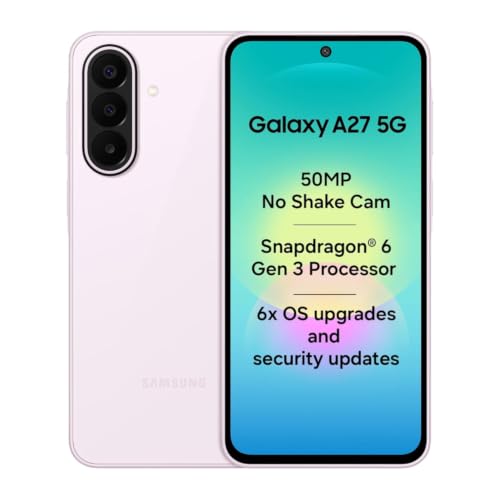 Samsung Galaxy A27 5G (Light Pink, 8GB RAM, 128GB Storage) Care