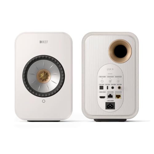 KEF LSX II Active Bookshelf Speakers - Cotton White (Pair) - Image 2