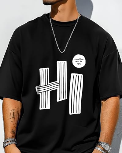 AUSK Mens Loose Fit Oversized