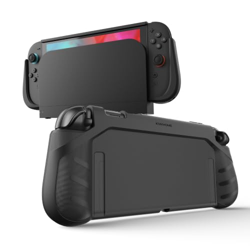 KIWIHOME P2 Dockable Case for Switch 2 2025, Non-Slip Ergonomic Grip