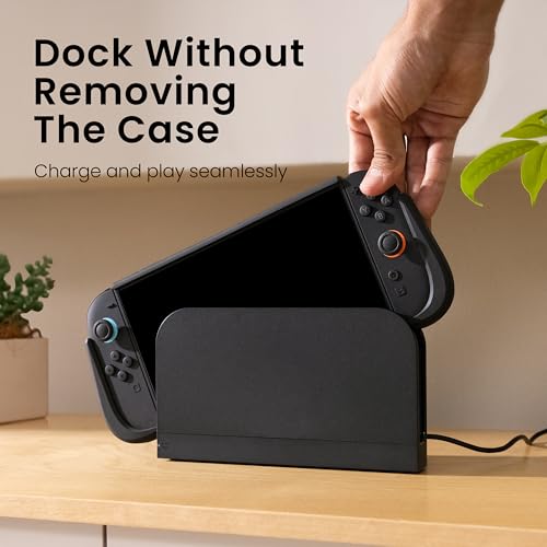 KIWIHOME P2 Dockable Case for Switch 2 2025, Non-Slip Ergonomic Grip - Image 2