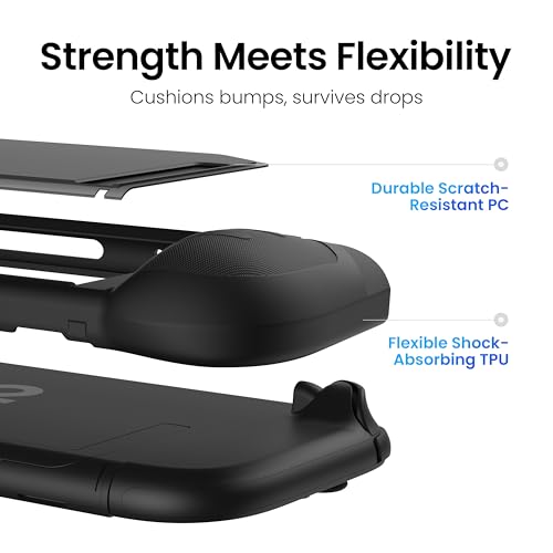 KIWIHOME P2 Dockable Case for Switch 2 2025, Non-Slip Ergonomic Grip - Image 5