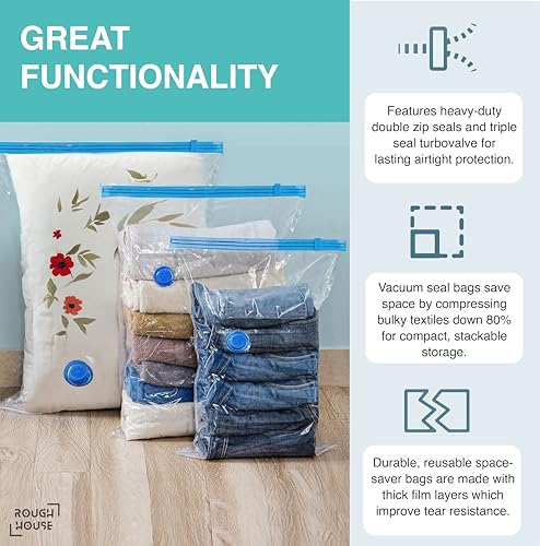 Roughhouse Ultra-Durable Vacuum Storage Bags