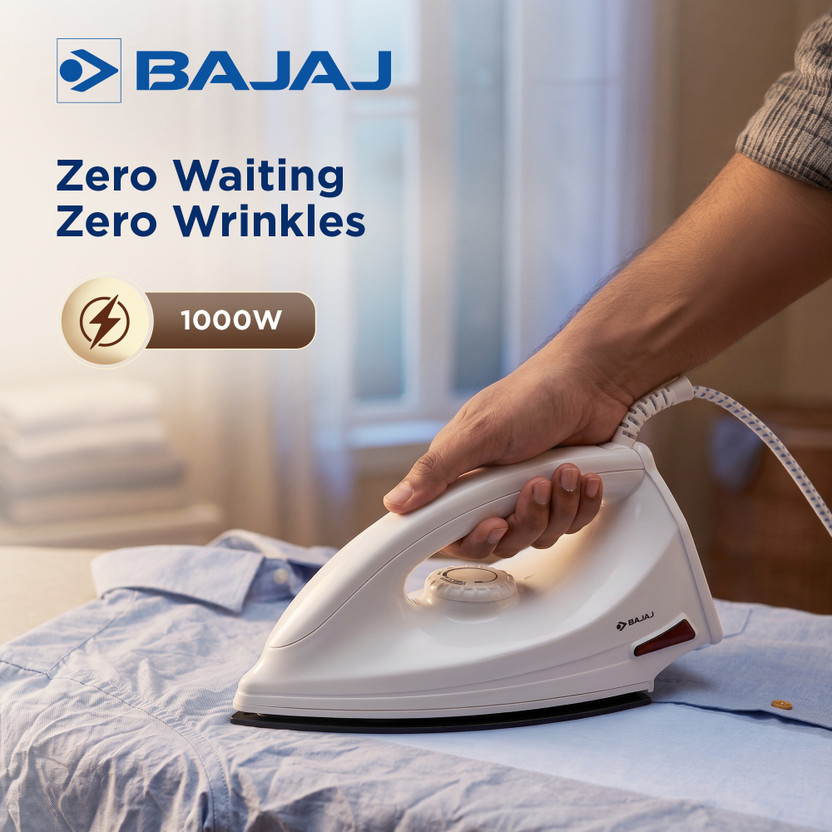 BAJAJ Majesty DX 6 1000 W Dry Iron (White) - Image 3