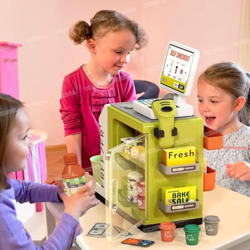 46-Piece Pretend Play Cash Register