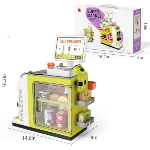46-Piece Pretend Play Cash Register