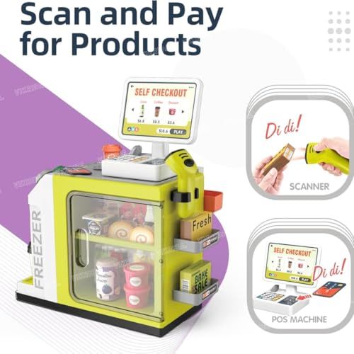46-Piece Pretend Play Cash Register