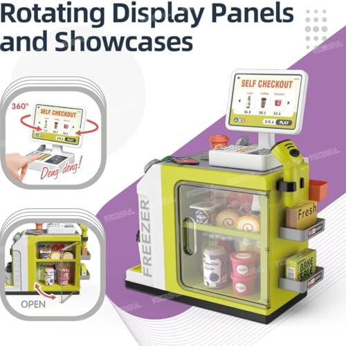 46-Piece Pretend Play Cash Register