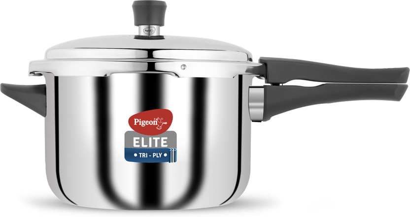 Pigeon Elite Shine and 5 L Induction Bottom Pressure Cooker (Trip