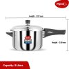 Pigeon Elite Shine and 5 L Induction Bottom Pressure Cooker (Trip - Image 3