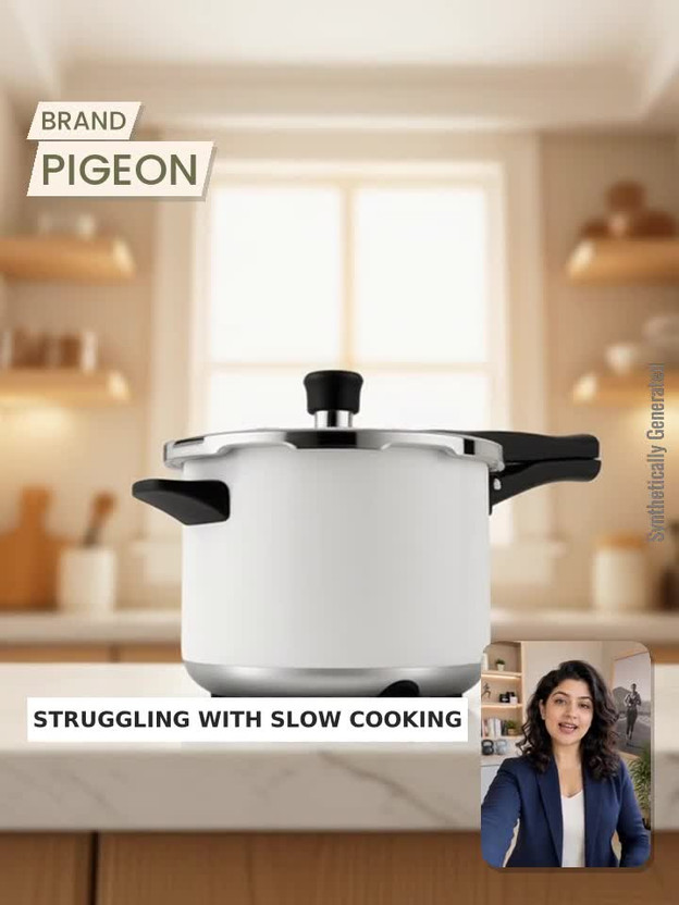 Pigeon Elite Shine 3 L Induction Bottom Pressure Cooker (Triply) - Image 2