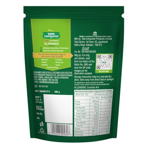 Tata Sampann Pure California Almonds