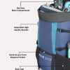 Lavie Sport Large 48 L Backpack Rover Rucksack Backpack (Blue) - Image 5