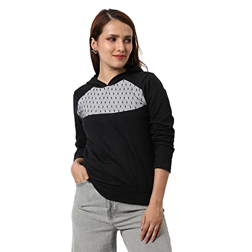 Campus Sutra Women cotton Premium Zipper Hoodie-Grey