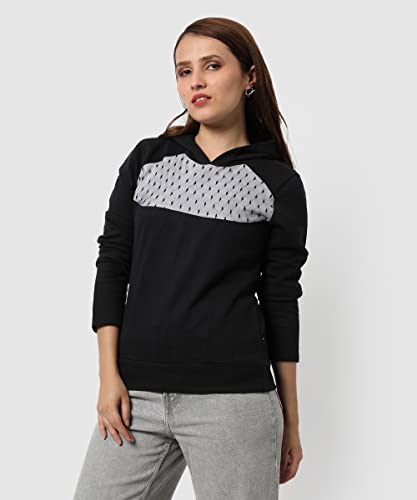 Campus Sutra Women cotton Premium Zipper Hoodie-Grey - Image 2