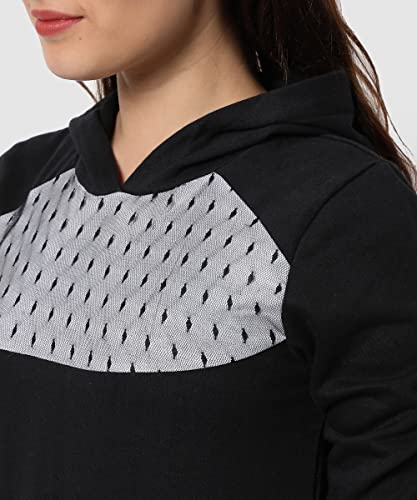 Campus Sutra Women cotton Premium Zipper Hoodie-Grey - Image 4
