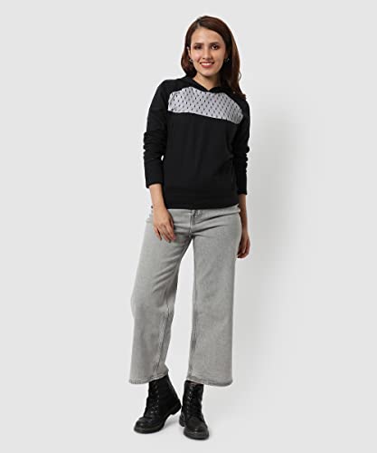 Campus Sutra Women cotton Premium Zipper Hoodie-Grey - Image 5