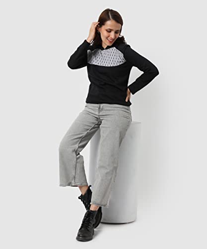 Campus Sutra Women cotton Premium Zipper Hoodie-Grey - Image 6