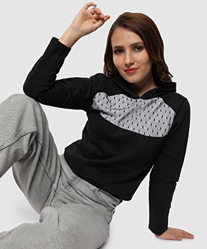 Campus Sutra Women cotton Premium Zipper Hoodie-Grey - Image 7